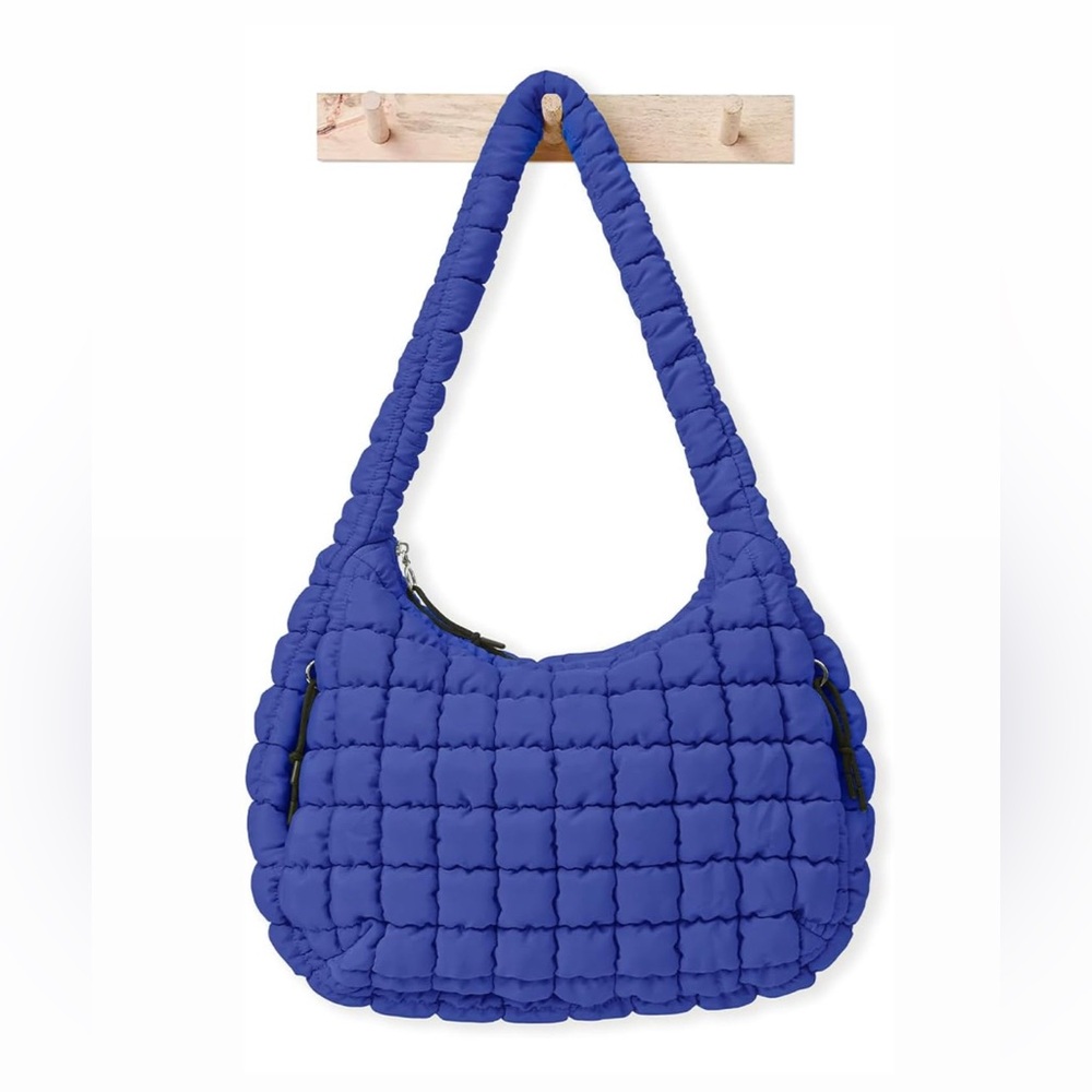 Blue Quilted Women's Bag